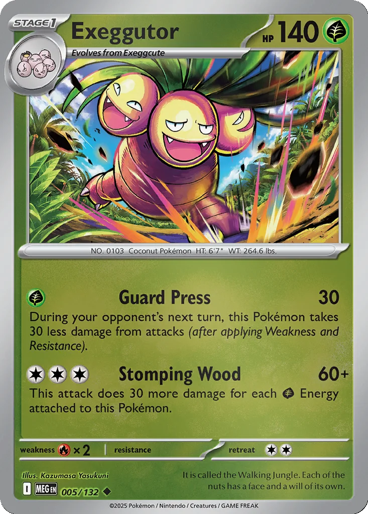 Exeggutor 005/132 Mega Evolution (Reverse holo)
