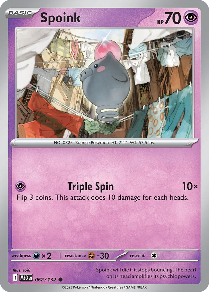 Spoink 062/132 ME01: Mega Evolution (Normal)
