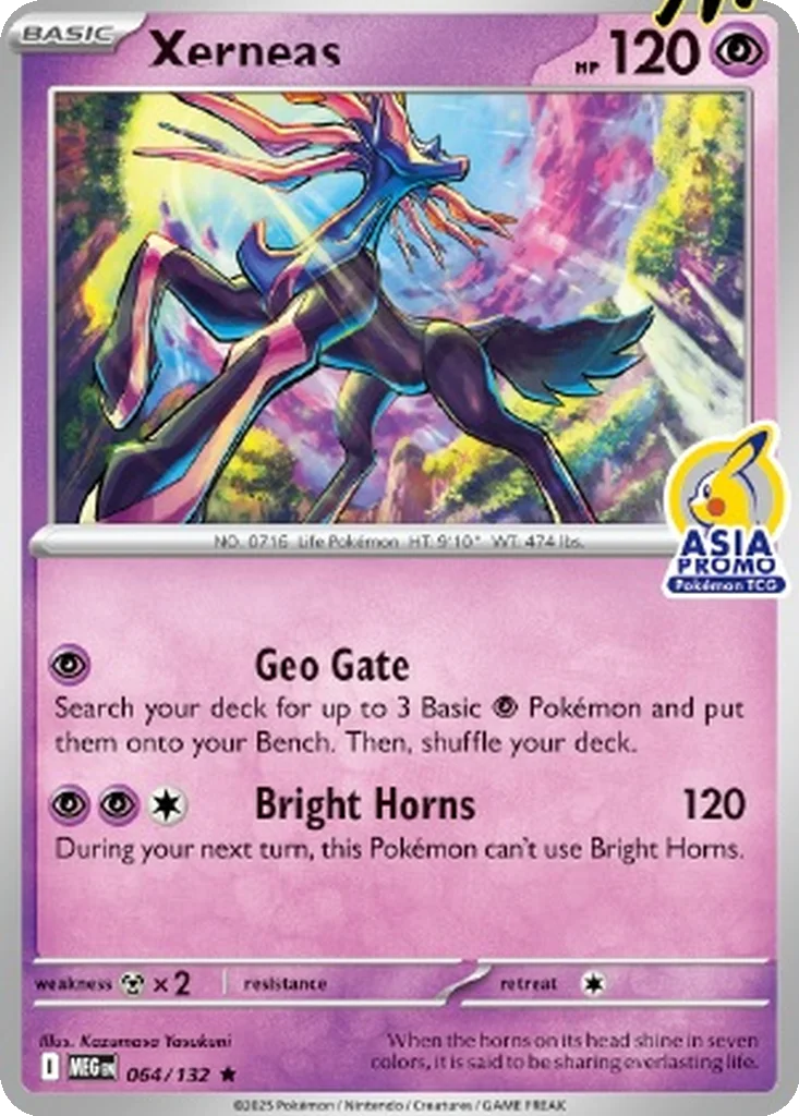 Xerneas 064/132 Mega Evolution (Asia Promo)