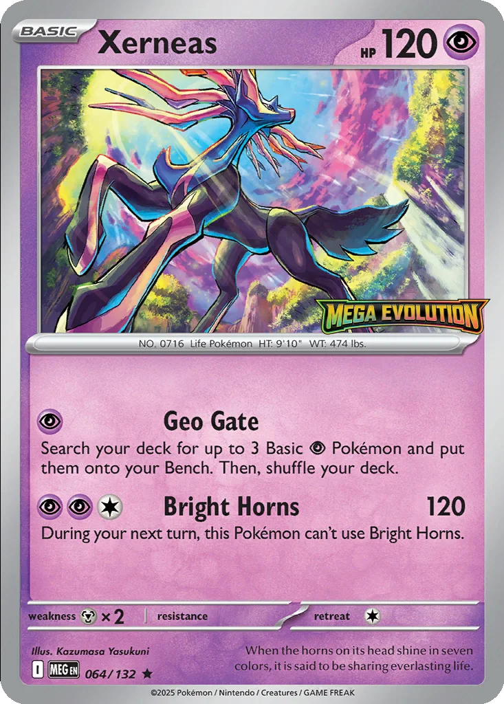 Xerneas 064/132 Mega Evolution (Expansion Stamp)