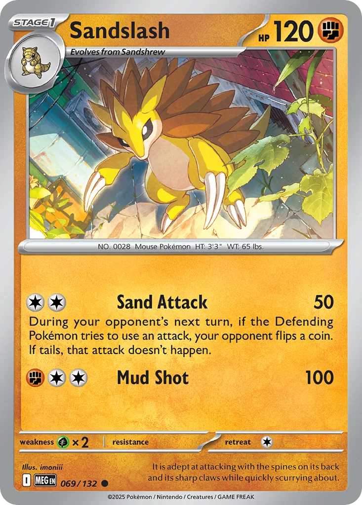 Sandslash 069/132 ME01: Mega Evolution (Normal)