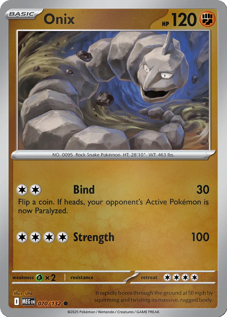 Onix 070/132 Mega Evolution (Reverse holo)