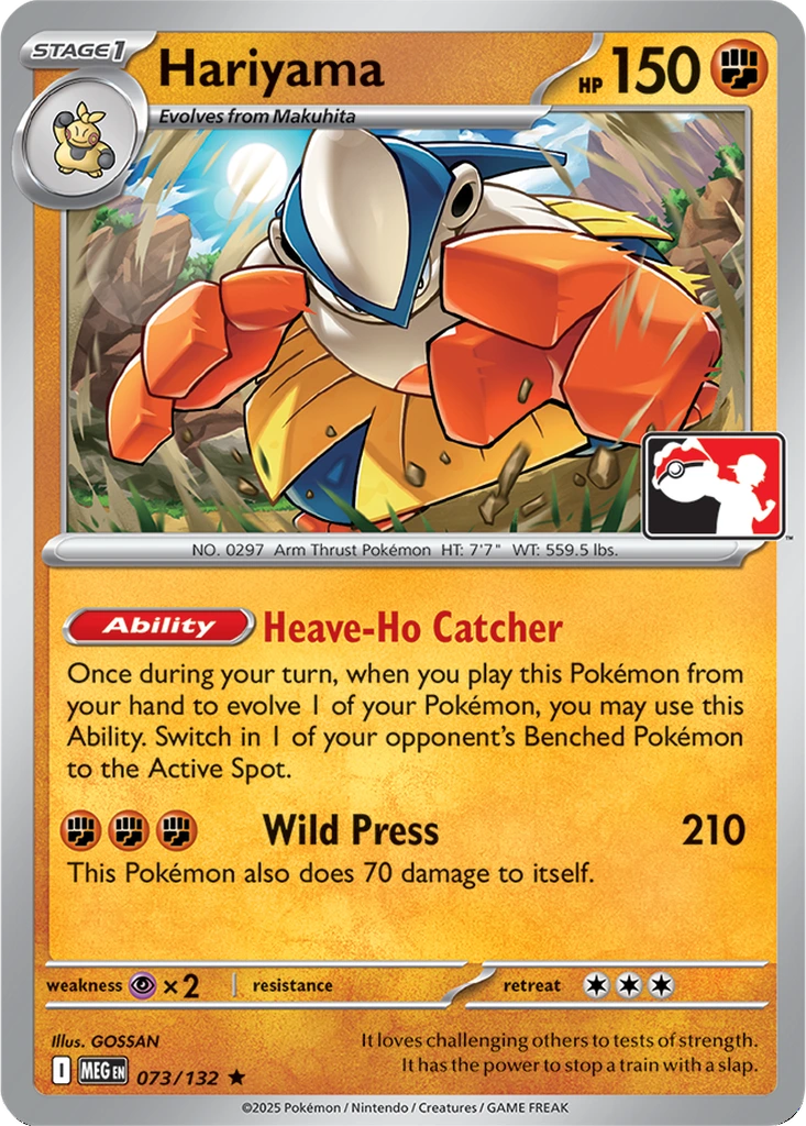 Hariyama 073/132 Mega Evolution (Play! Pokémon)