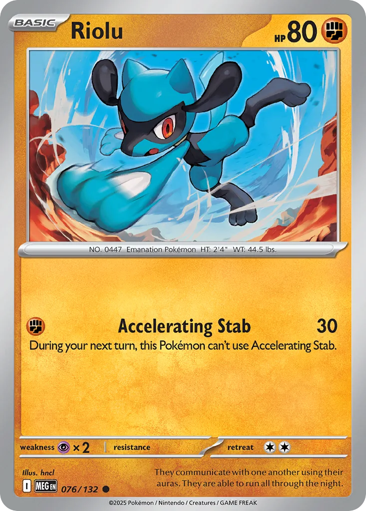 Riolu 076/132 ME01: Mega Evolution (Normal)