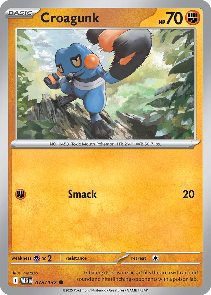 Croagunk 078/132 ME01: Mega Evolution (Normal)