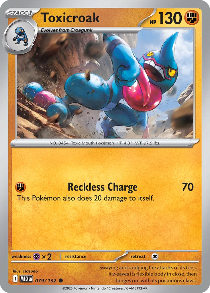 Toxicroak 079/132 ME01: Mega Evolution (Normal)