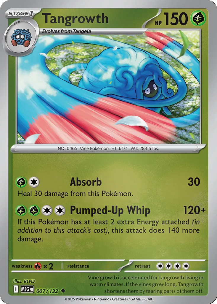 Tangrowth 007/132 Mega Evolution (Reverse holo)