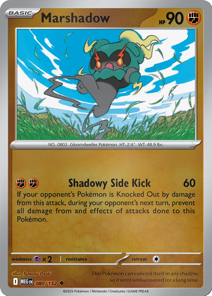 Marshadow 080/132 Mega Evolution (Reverse holo)