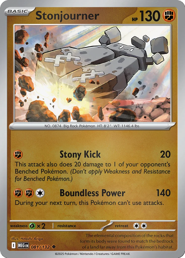 Stonjourner 081/132 Mega Evolution (Reverse holo)