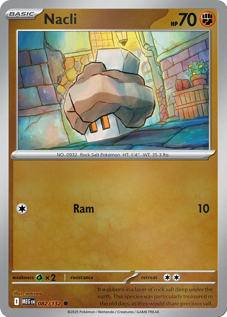 Nacli 082/132 Mega Evolution (Reverse holo)