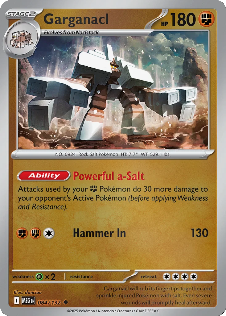 Garganacl 084/132 ME01: Mega Evolution (Reverse holo)