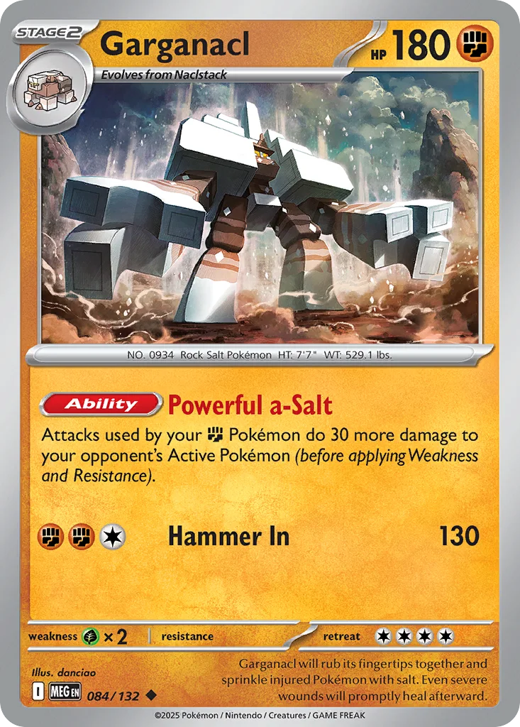 Garganacl 084/132 ME01: Mega Evolution (Normal)