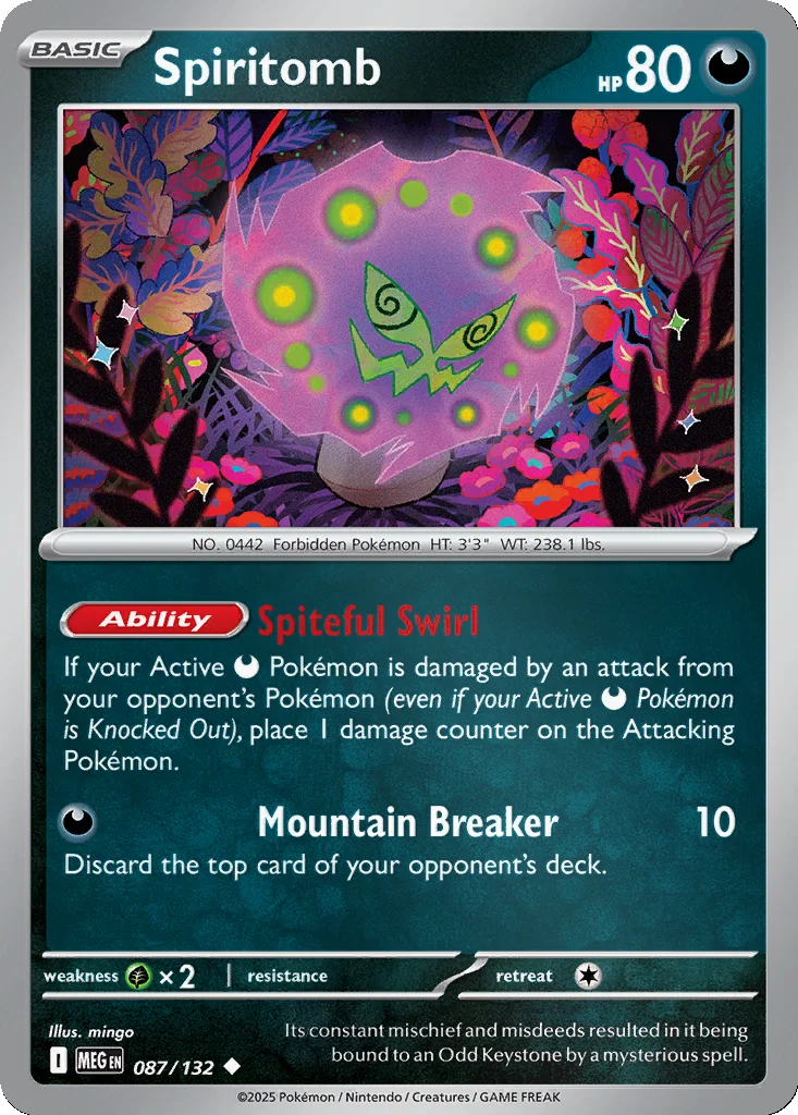 Spiritomb 087/132 Mega Evolution (Reverse holo)