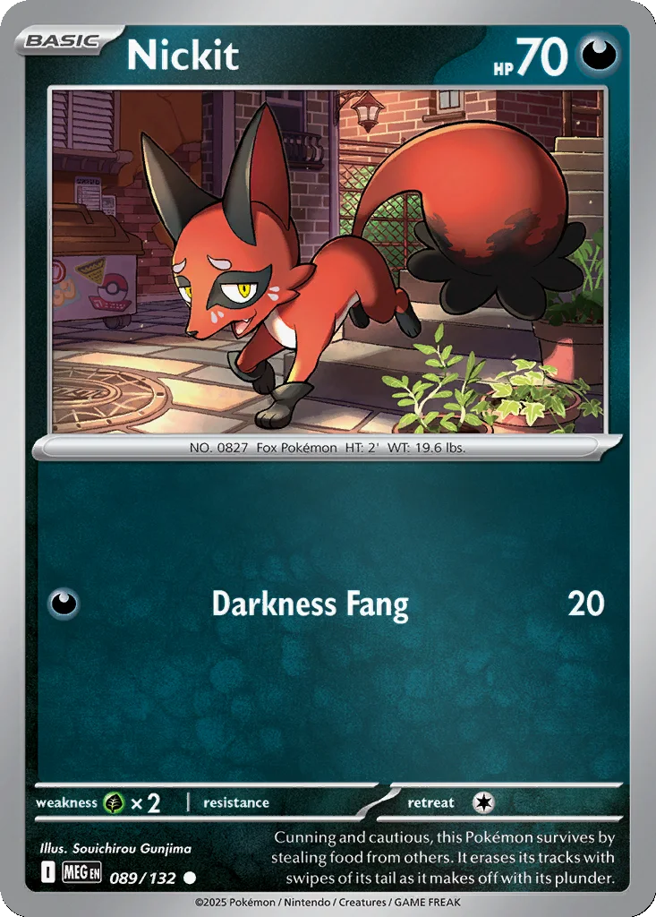 Nickit 089/132 Mega Evolution (Reverse holo)