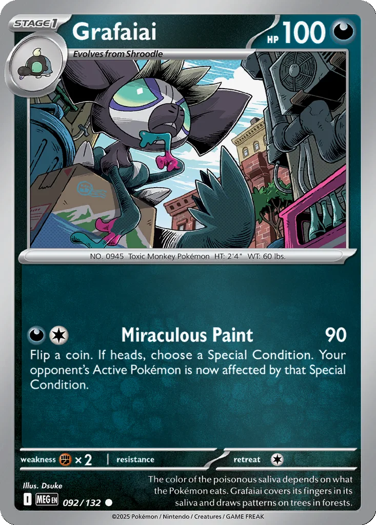 Grafaiai 092/132 Mega Evolution (Reverse holo)