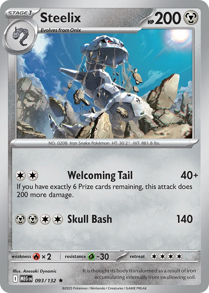 Steelix 093/132 ME01: Mega Evolution (Holo)