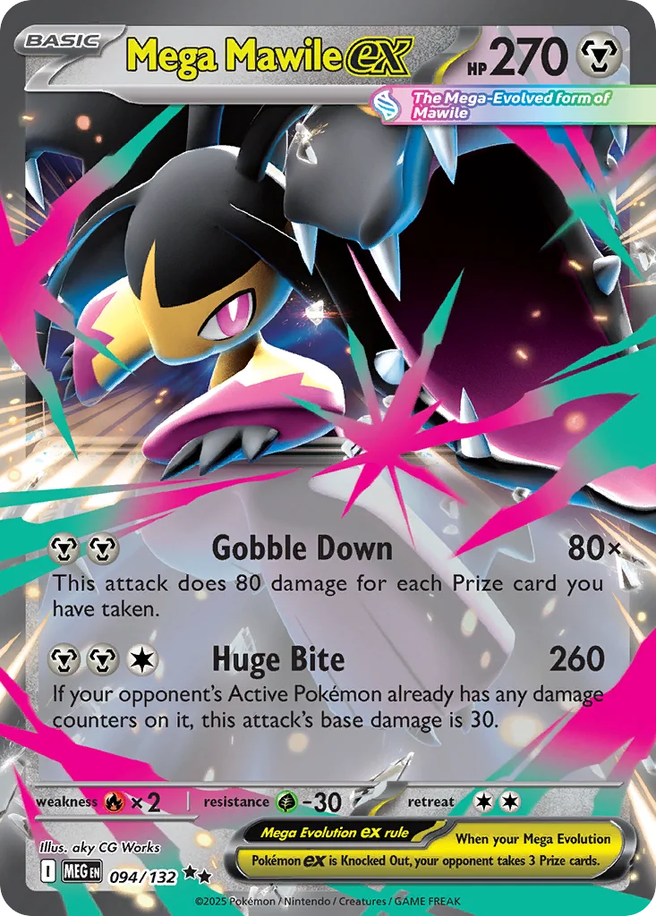 Mega Mawile ex 094/132 Mega Evolution (Holo)