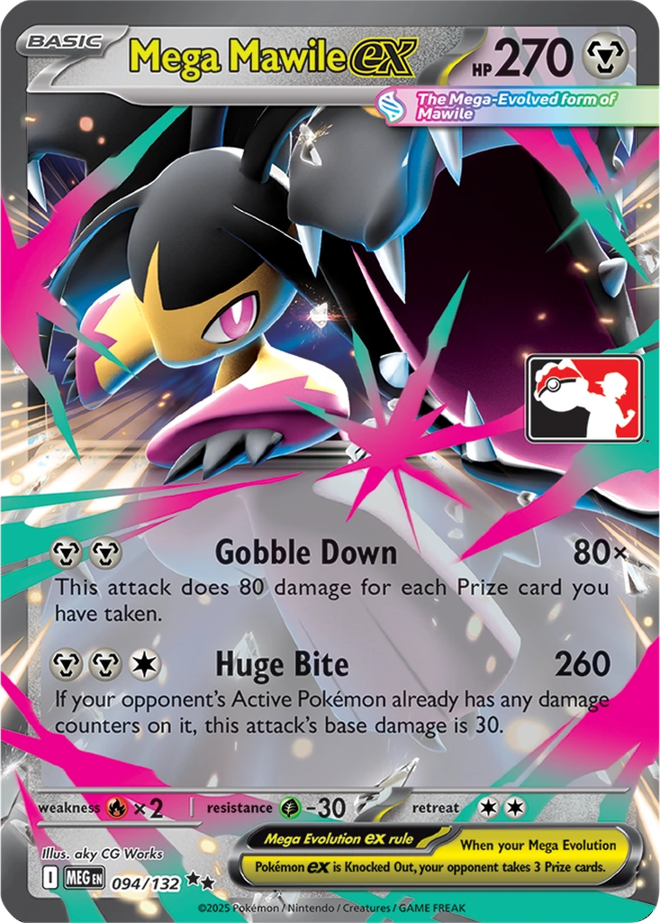 Mega Mawile ex 094/132 Mega Evolution (Play! Pokémon)