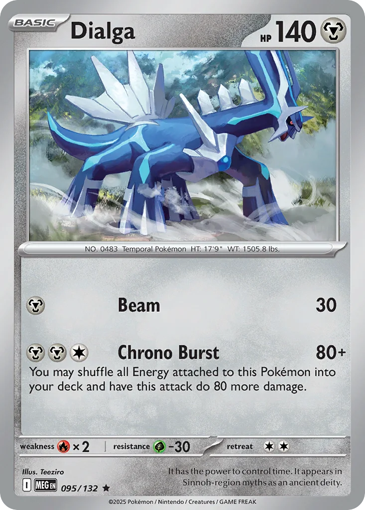 Dialga 095/132 ME01: Mega Evolution (Holo)