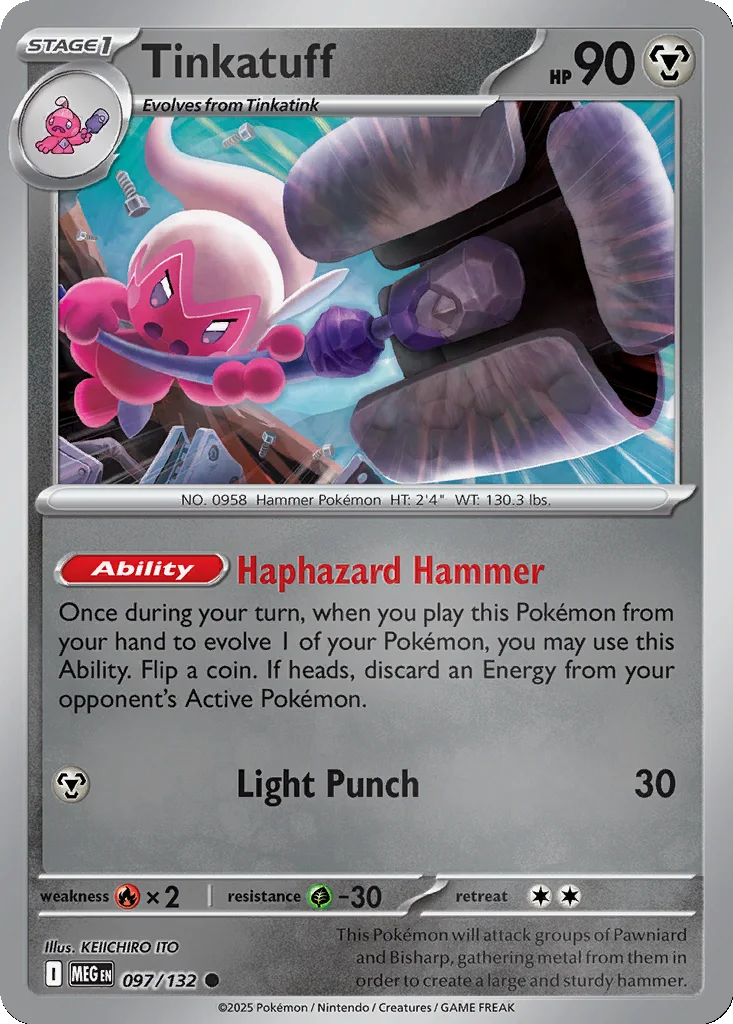 Tinkatuff 097/132 ME01: Mega Evolution (Reverse holo)
