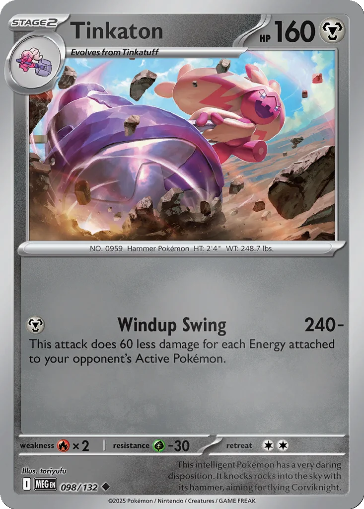 Tinkaton 098/132 ME01: Mega Evolution (Reverse holo)