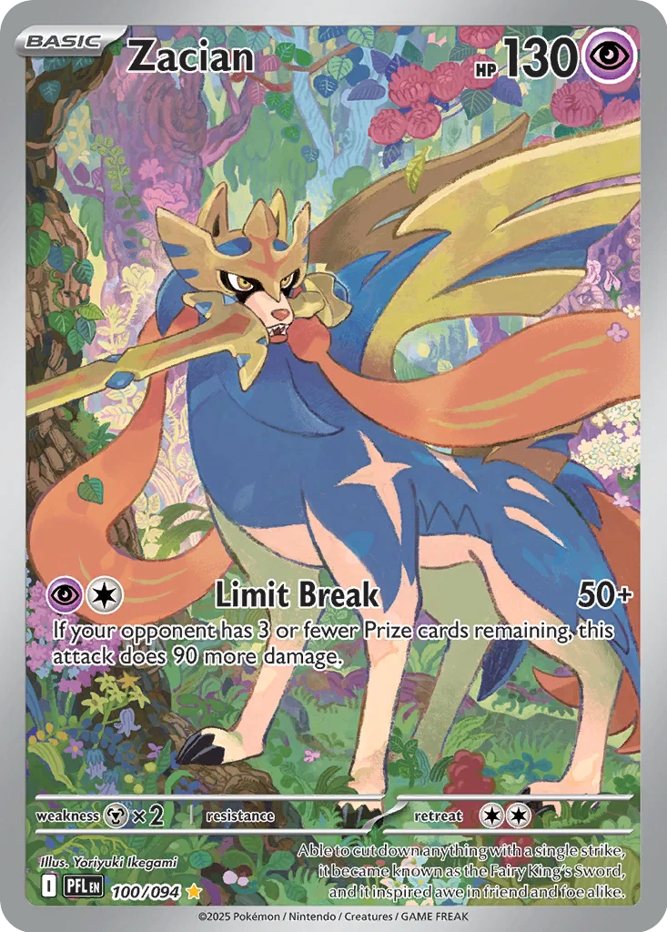 Zacian 100/094 Phantasmal Flames (Holo)