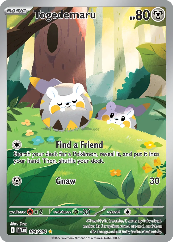Togedemaru 104/094 Phantasmal Flames (Holo)