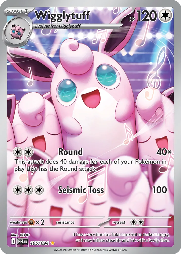 Wigglytuff 105/094 Phantasmal Flames (Holo)