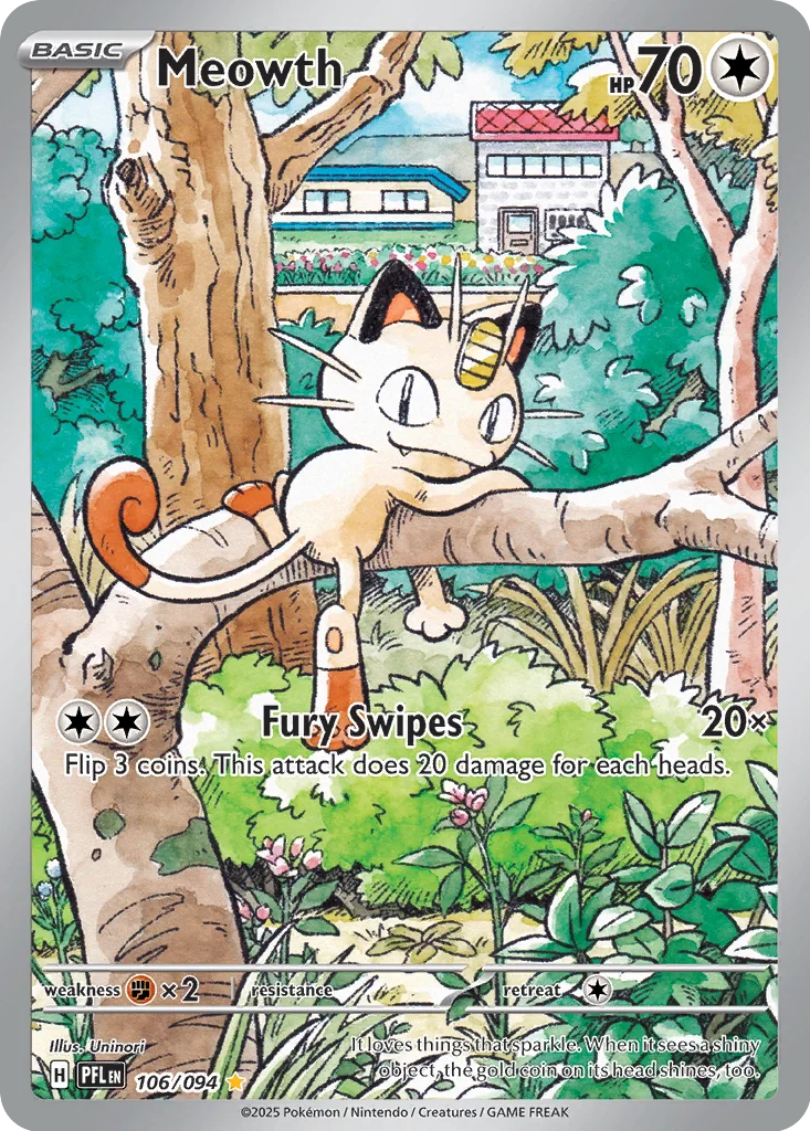 Meowth 106/094 ME02: Phantasmal Flames (Holo)
