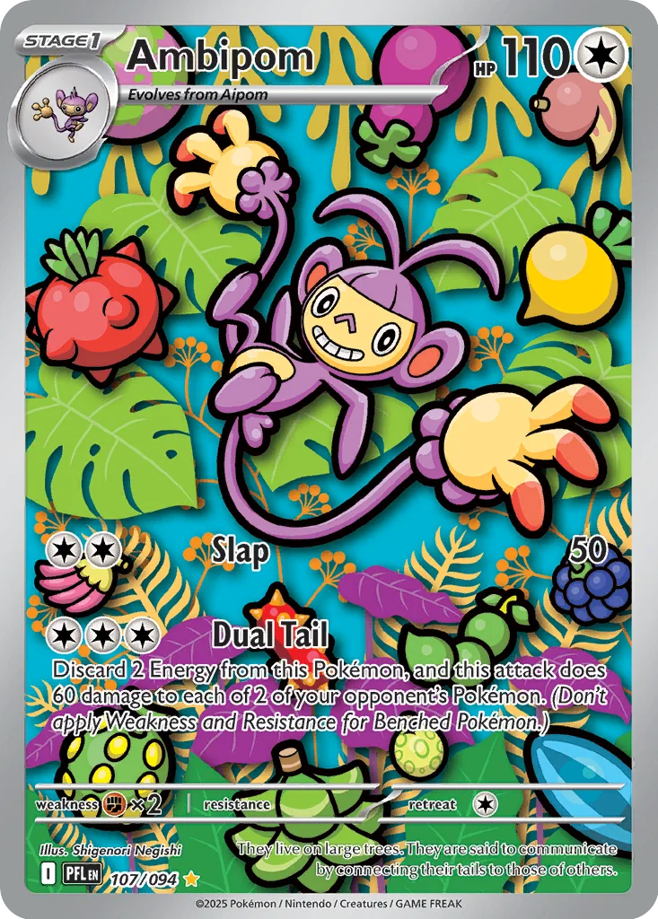 Ambipom 107/094 Phantasmal Flames (Holo)