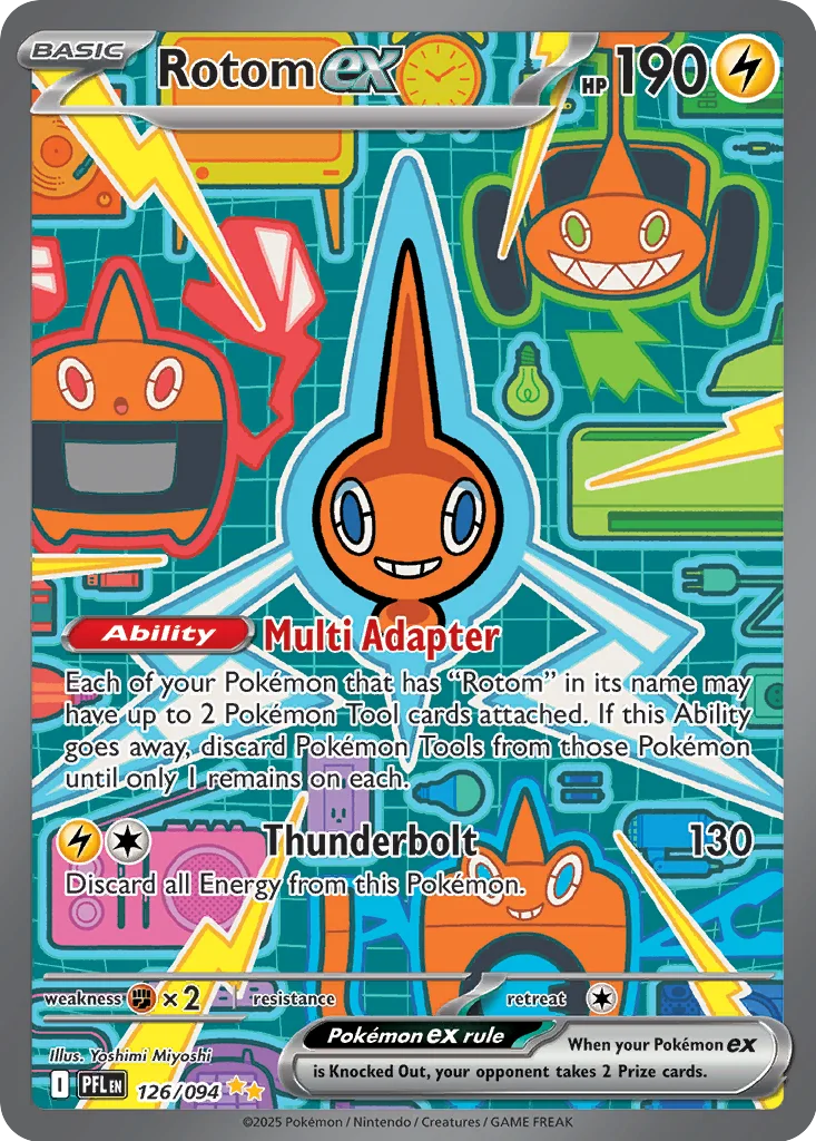 Rotom ex 126/094 Phantasmal Flames (Holo)
