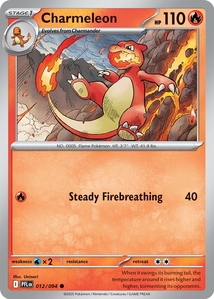 Charmeleon 012/094 ME02: Phantasmal Flames (Normal)