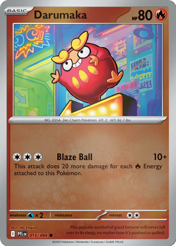 Darumaka 015/094 Phantasmal Flames (Reverse holo)