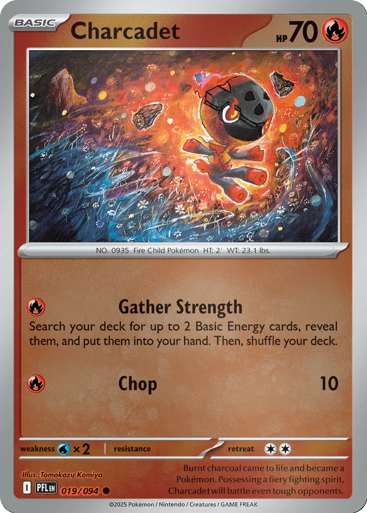 Charcadet 019/094 Phantasmal Flames (Reverse holo)