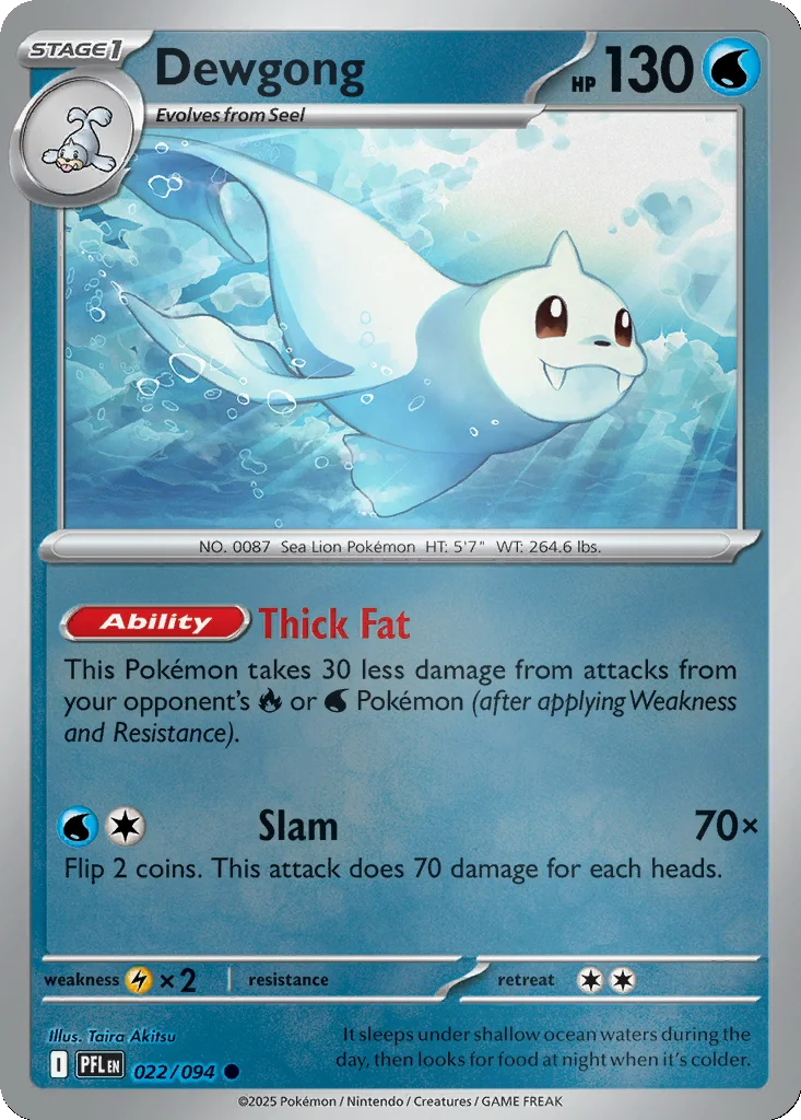 Dewgong 022/094 Phantasmal Flames (Reverse holo)