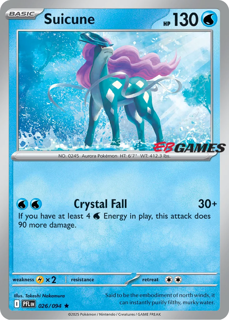 Suicune 026/094 Phantasmal Flames (EB Games)