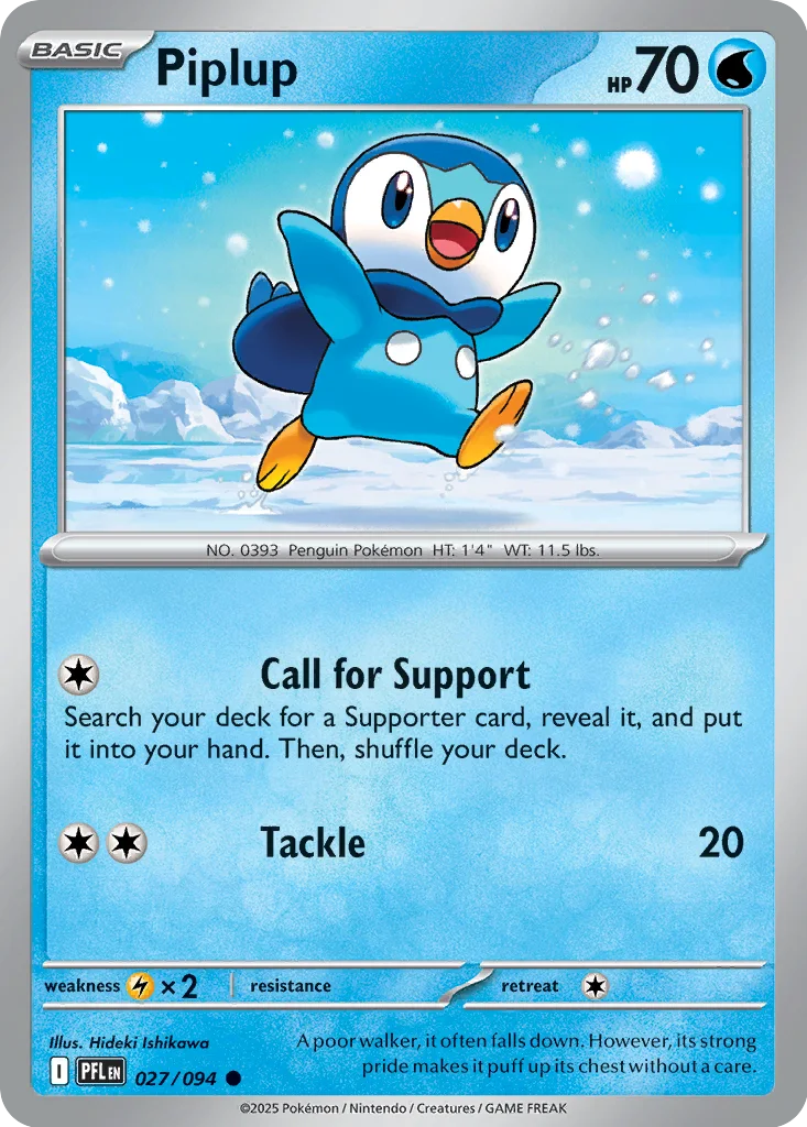 Piplup 027/094 ME02: Phantasmal Flames (Normal)