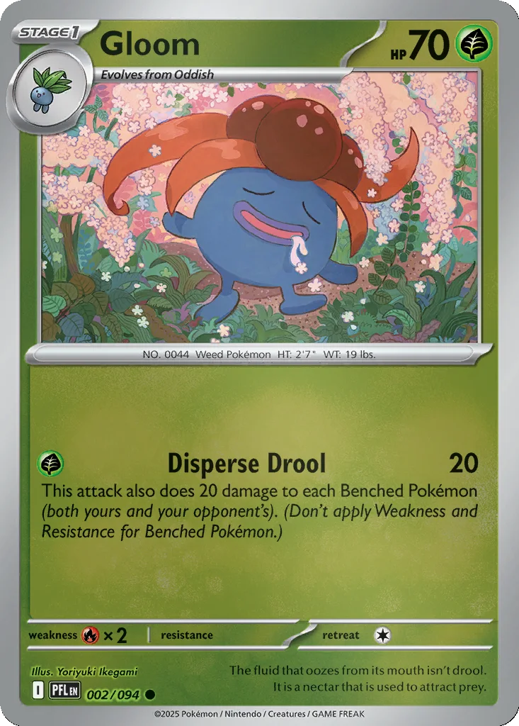 Gloom 002/094 ME02: Phantasmal Flames (Reverse holo)