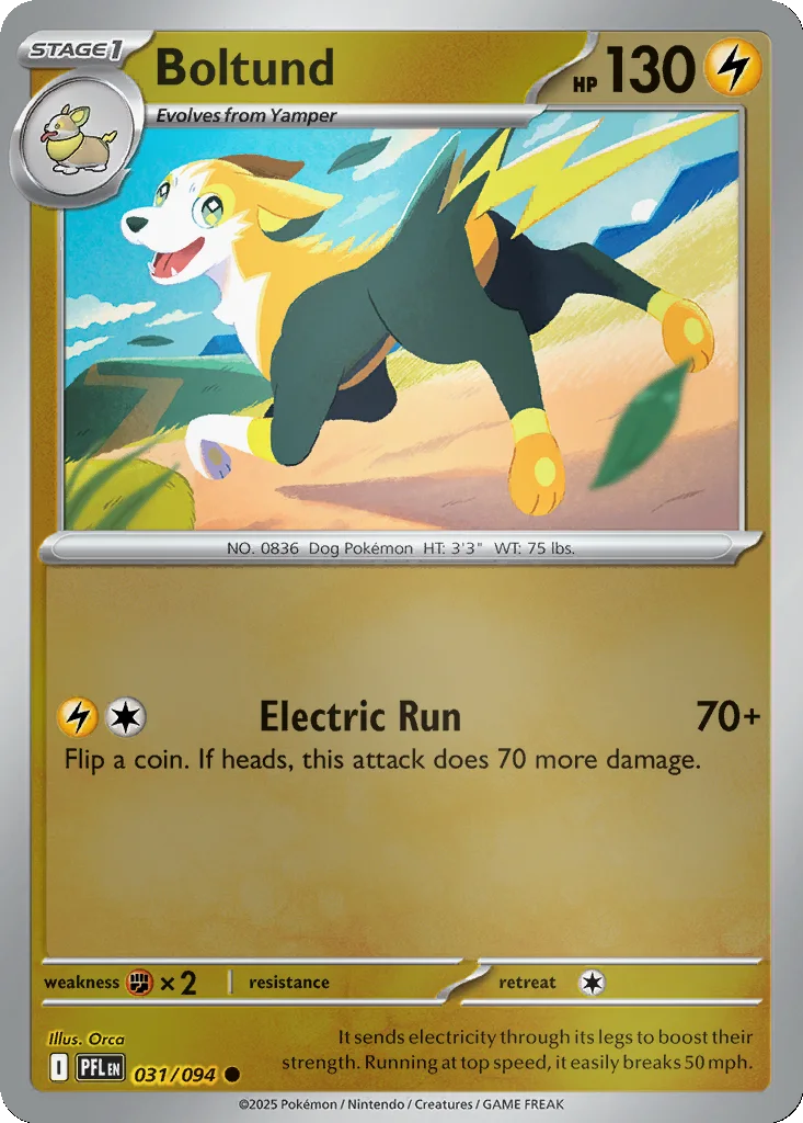 Boltund 031/094 ME02: Phantasmal Flames (Reverse holo)