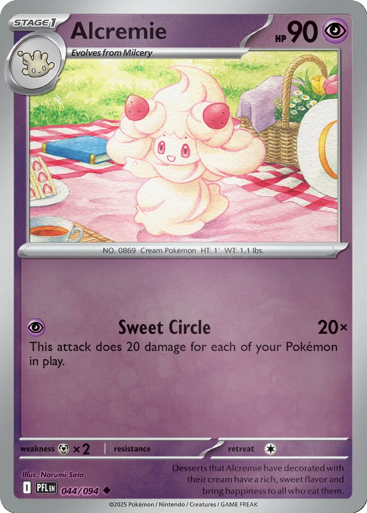 Alcremie 044/094 ME02: Phantasmal Flames (Reverse holo)