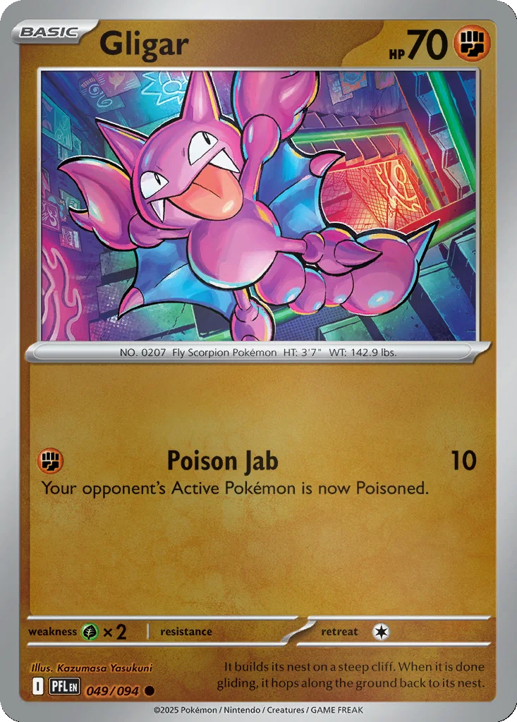 Gligar 049/094 Phantasmal Flames (Reverse holo)