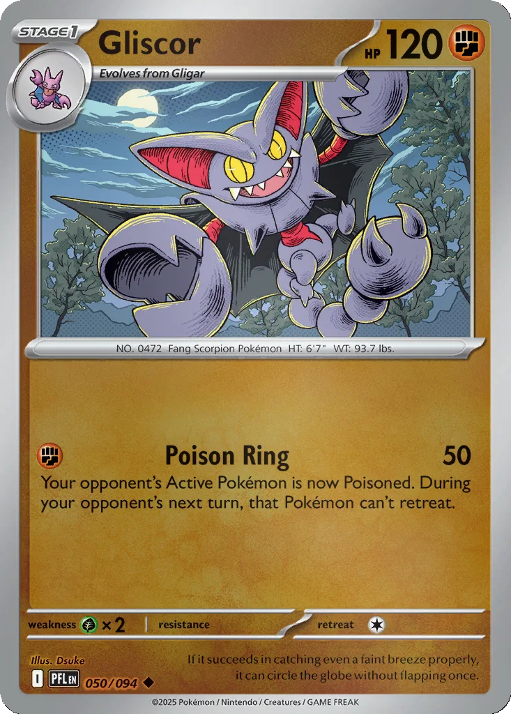 Gliscor 050/094 Phantasmal Flames (Reverse holo)