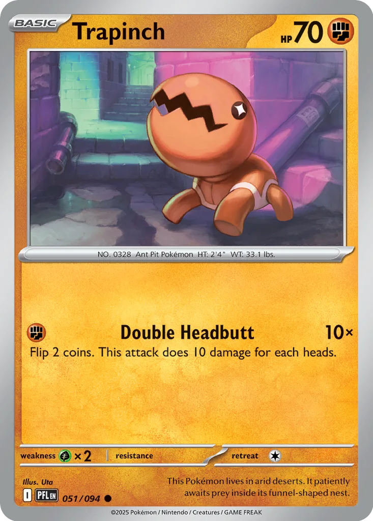Trapinch 051/094 ME02: Phantasmal Flames (Normal)