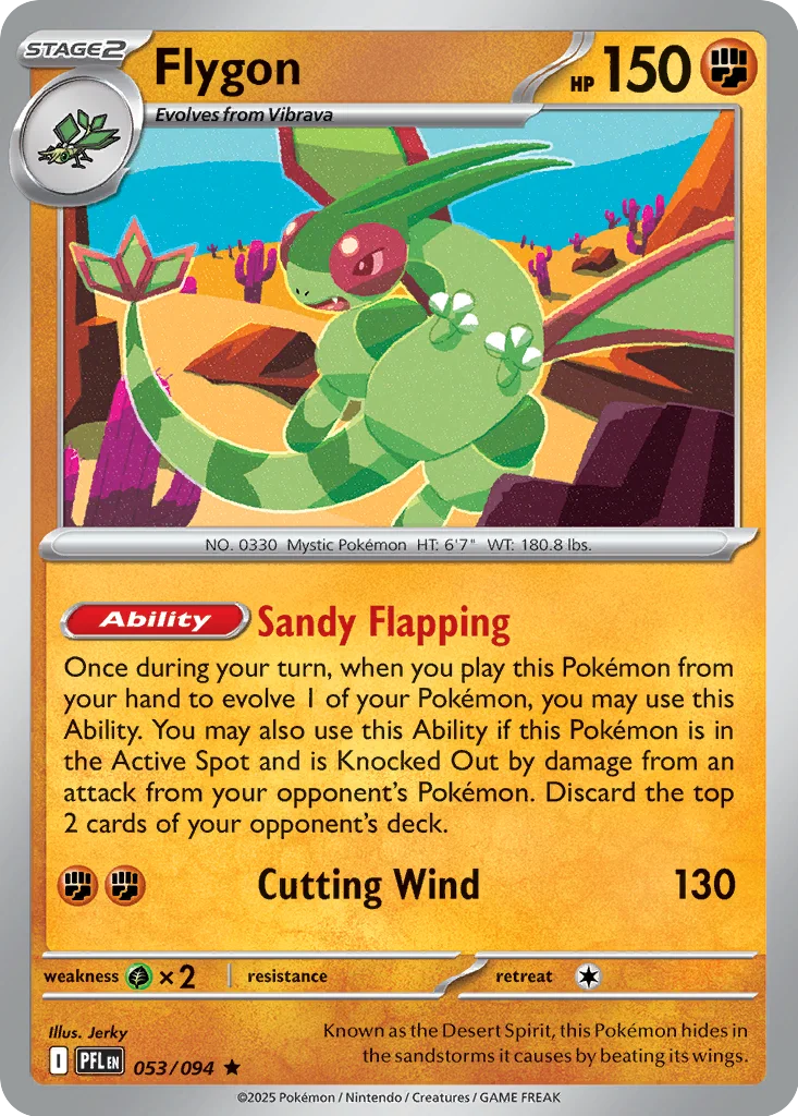 Flygon 053/094 ME02: Phantasmal Flames (Holo)