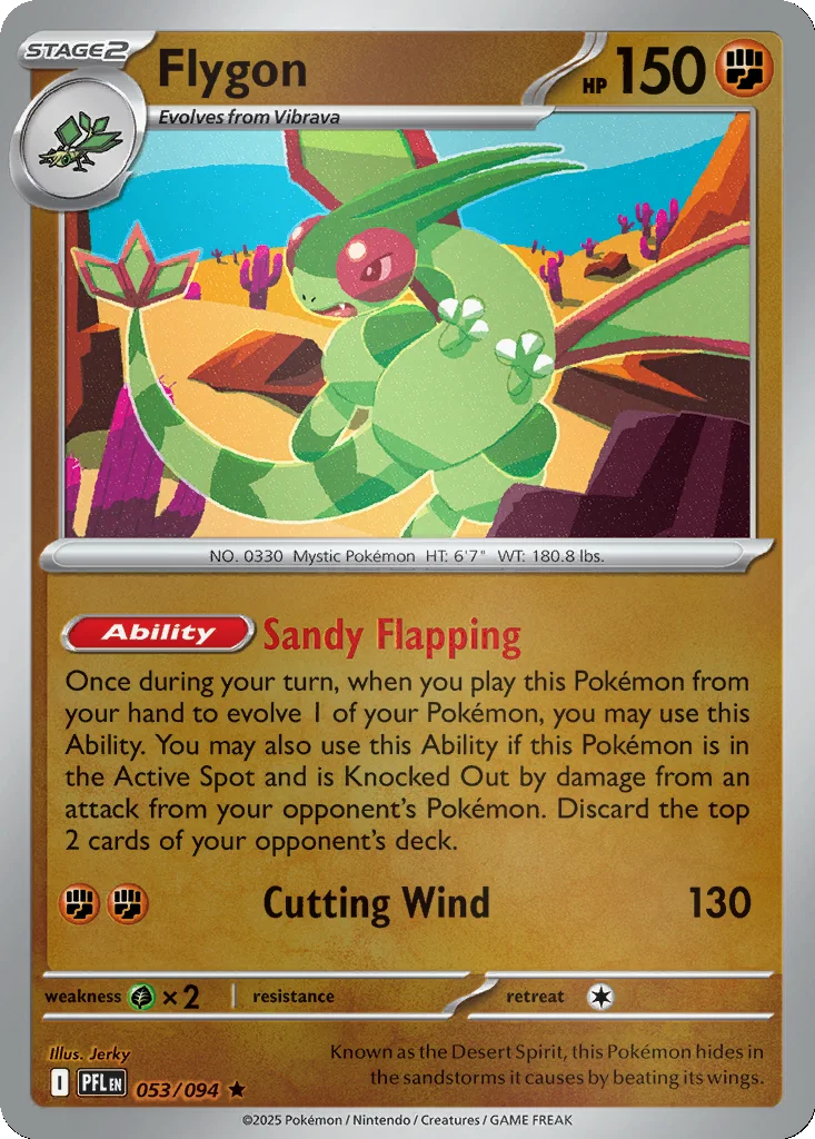Flygon 053/094 ME02: Phantasmal Flames (Reverse holo)