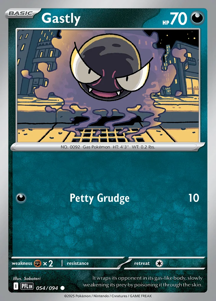 Gastly 054/094 ME02: Phantasmal Flames (Normal)