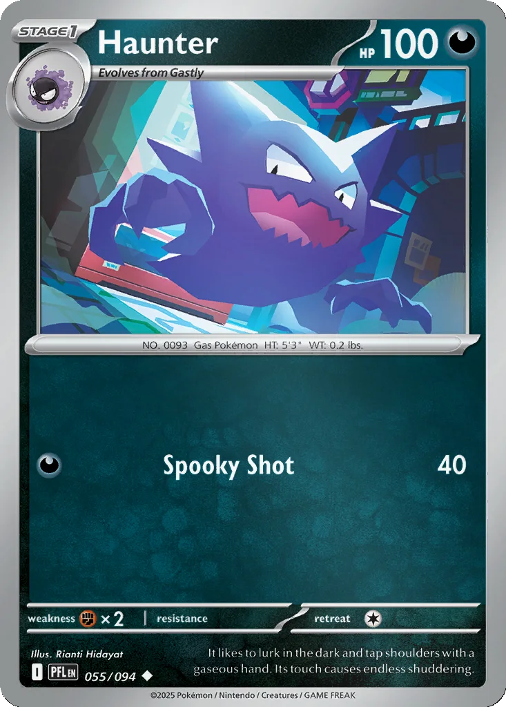 Haunter 055/094 Phantasmal Flames (Reverse holo)