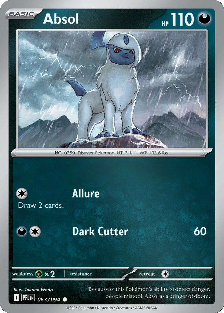Absol 063/094 Phantasmal Flames (Reverse holo)