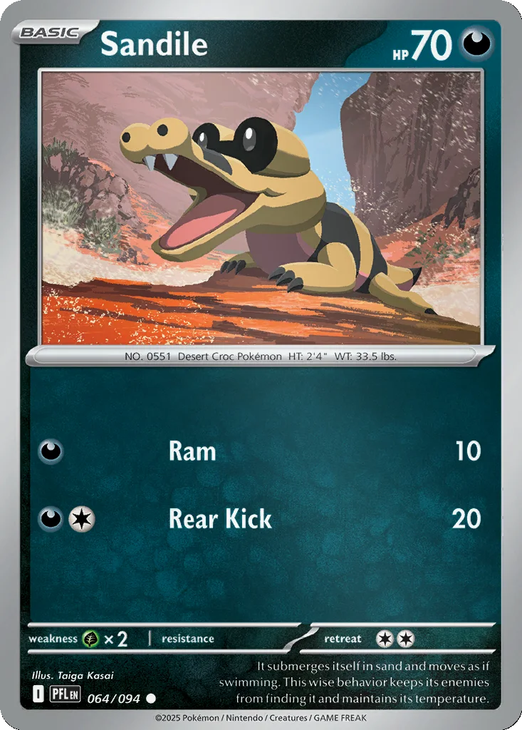 Sandile 064/094 Phantasmal Flames (Reverse holo)