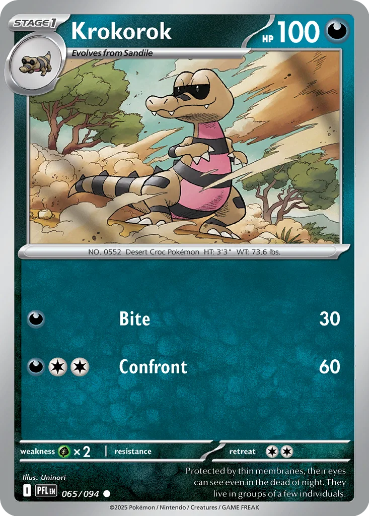 Krokorok 065/094 ME02: Phantasmal Flames (Normal)